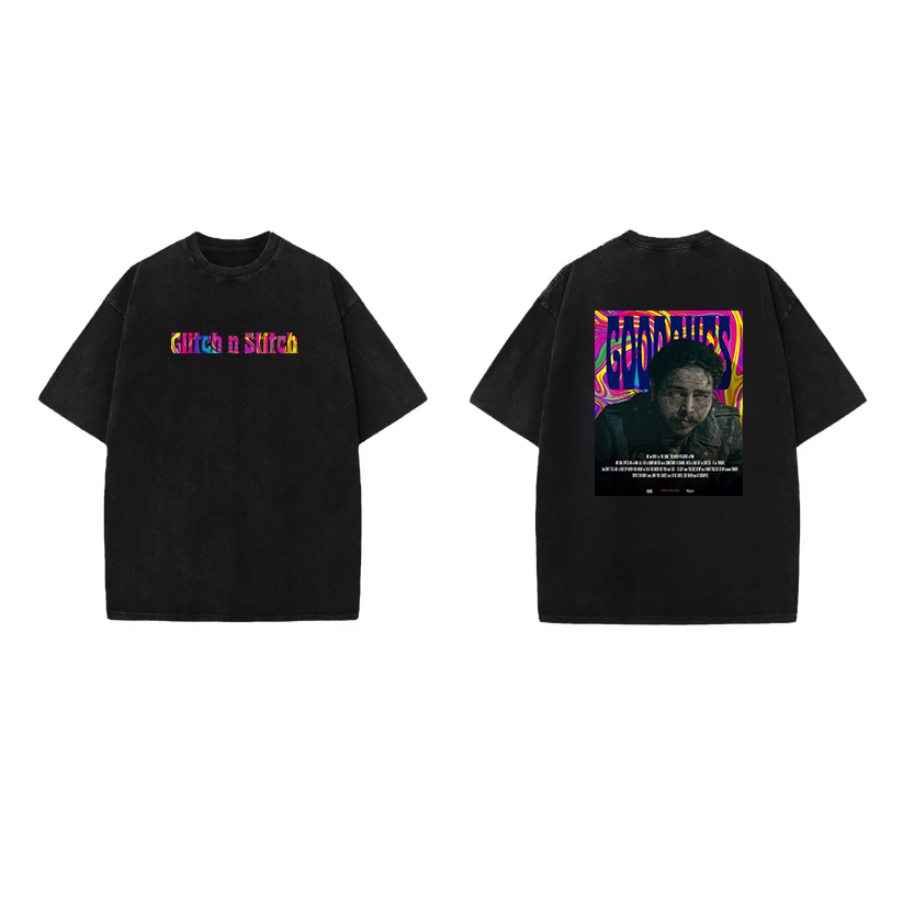 "Good Drugs" Psychedelic Poster Tee – by Glitch a Stitch