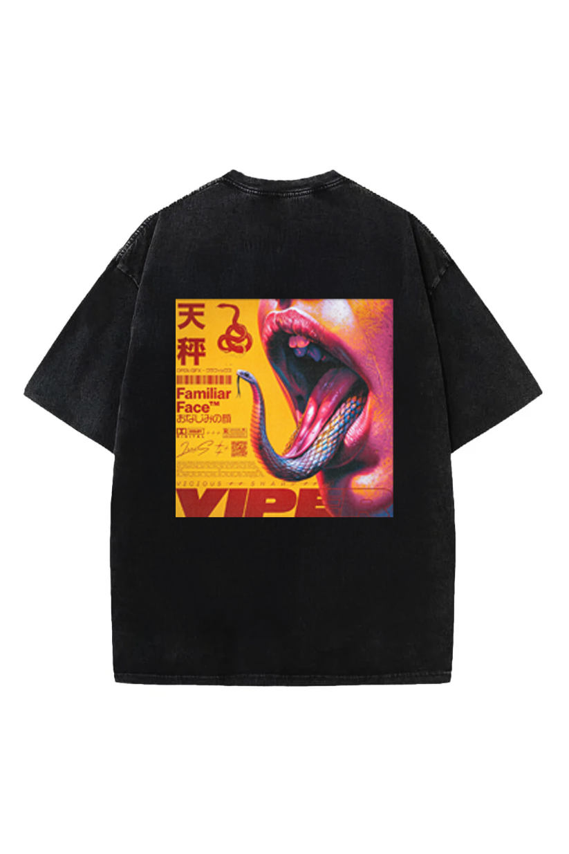 Familiar Face Viper Graphic Oversized Tee