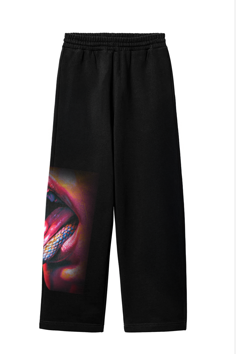 "Venom Kiss" Graphic Print Streetwear Joggers – by Glitch a Stitch