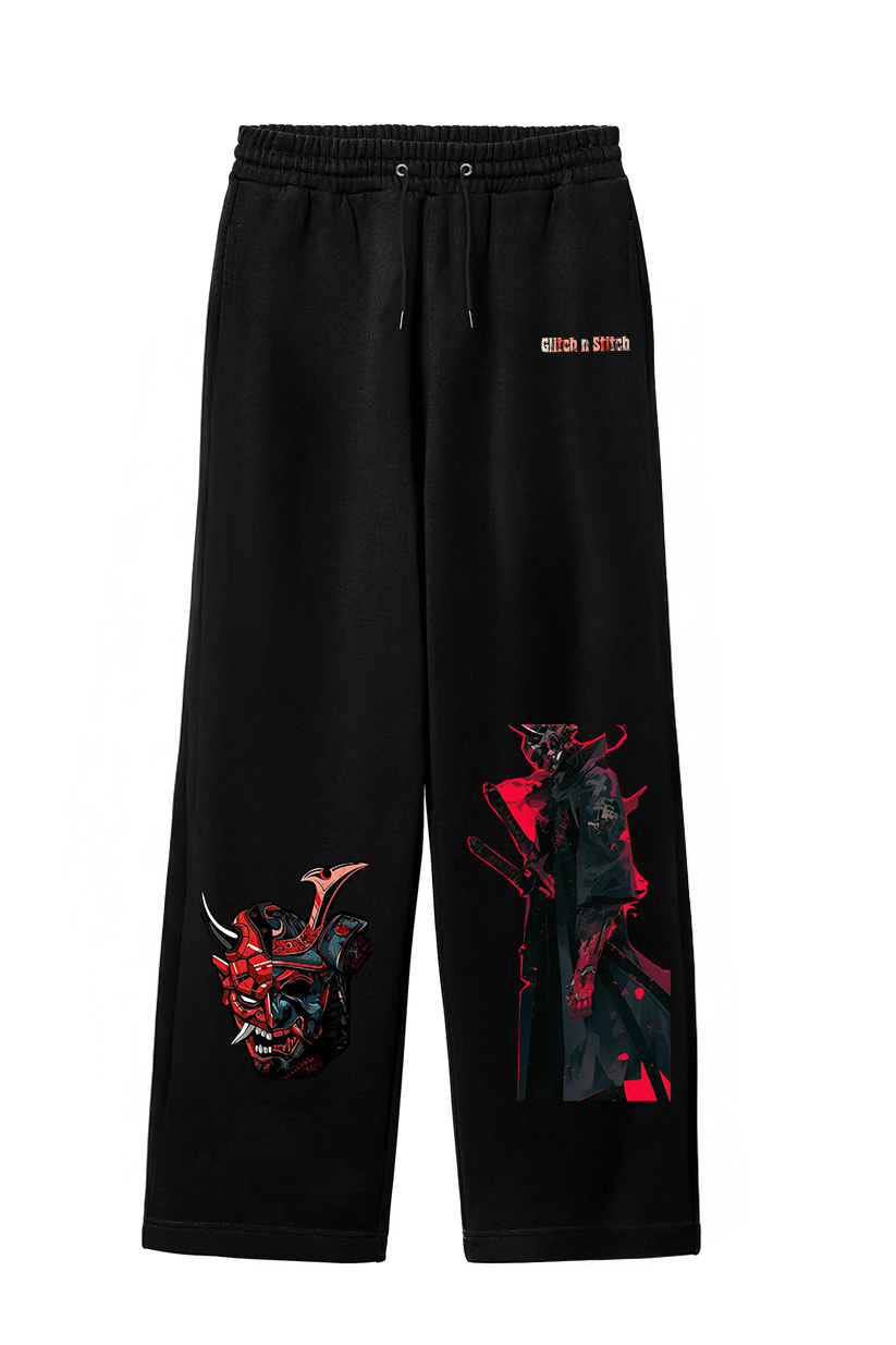 "Cyber Oni" Samurai Streetwear Joggers – by Glitch a Stitch