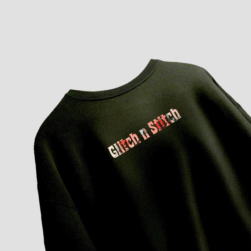 "Glitch n Stitch 'Love Disorder' Oversized Graphic Tee"