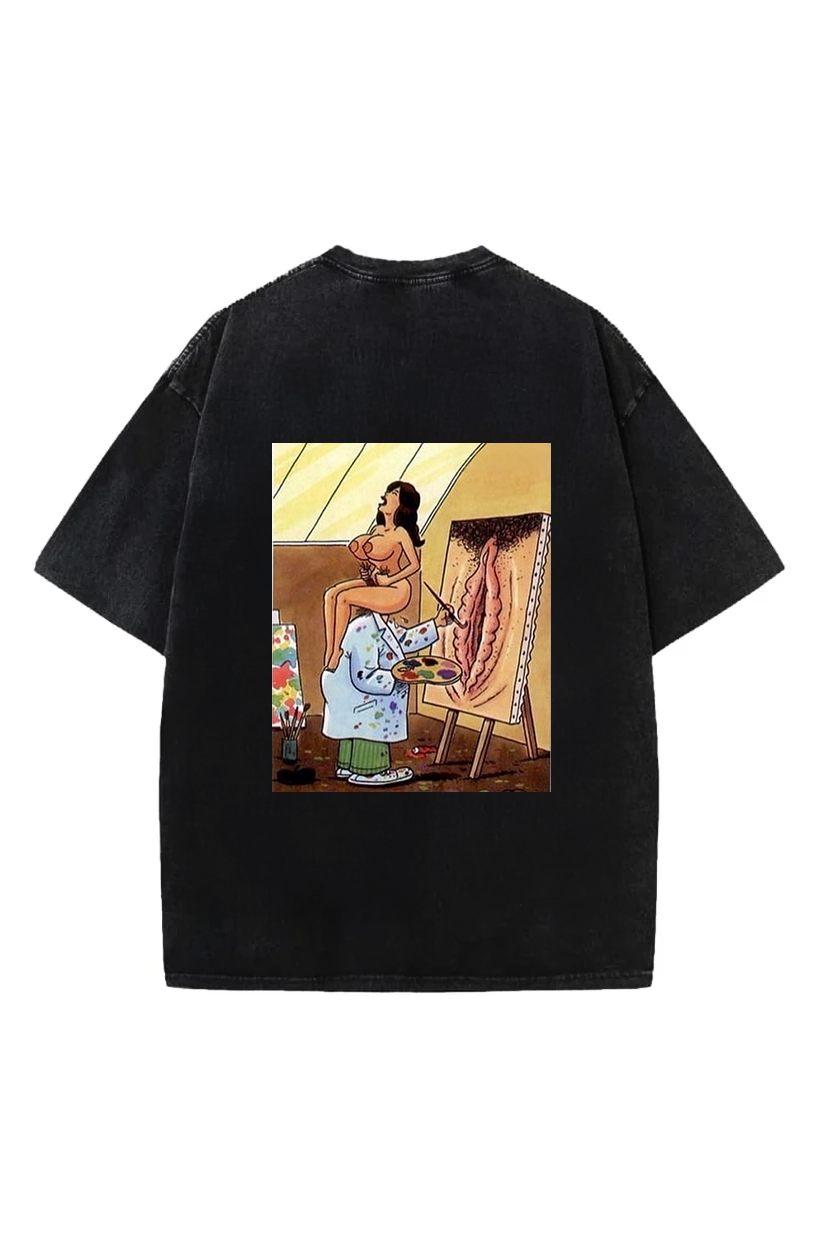 Glitch N Stitch "Artistic Vision" Oversized Graphic Tee
