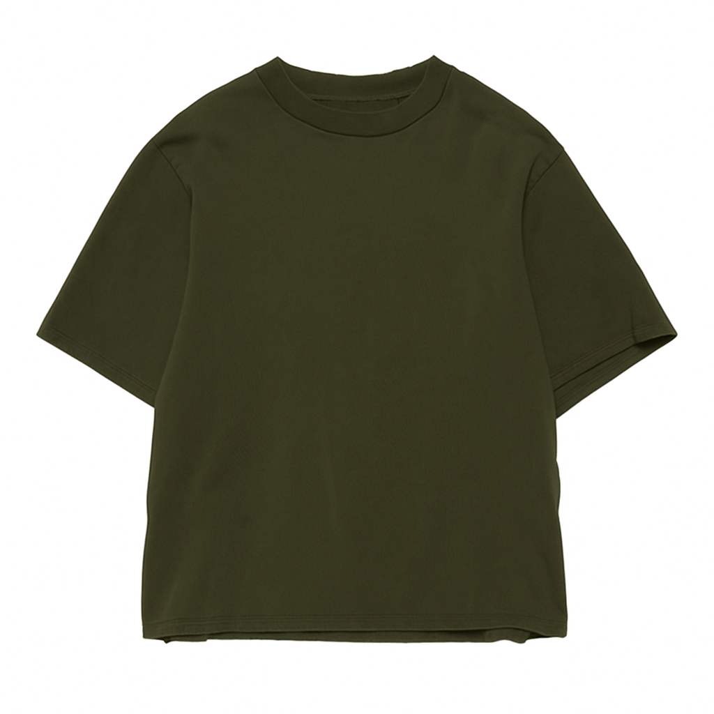 Premium Olive Green Oversized T-Shirt for Men – Comfort Fit Streetwear