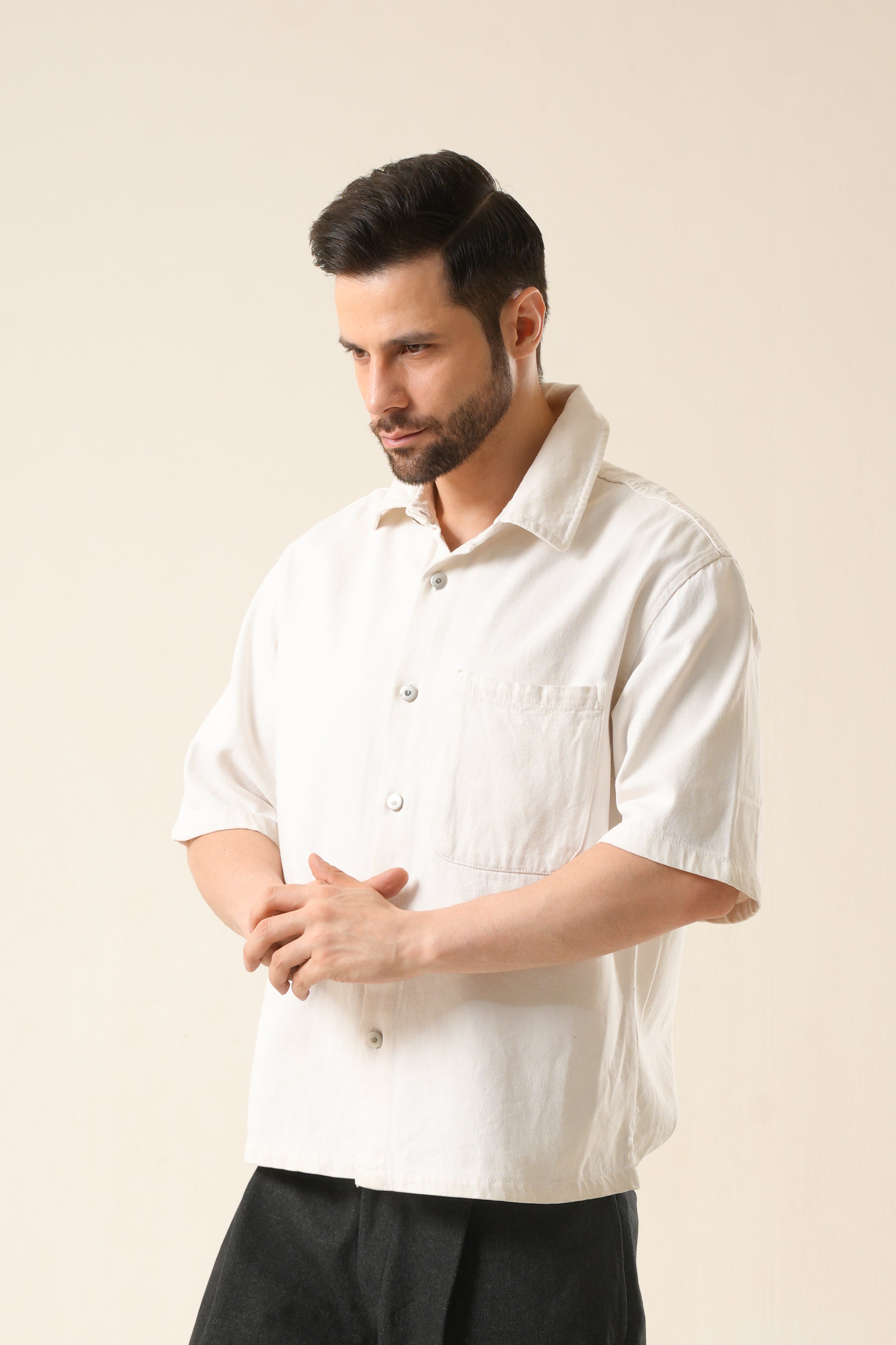 Ivory Form Box Shirt