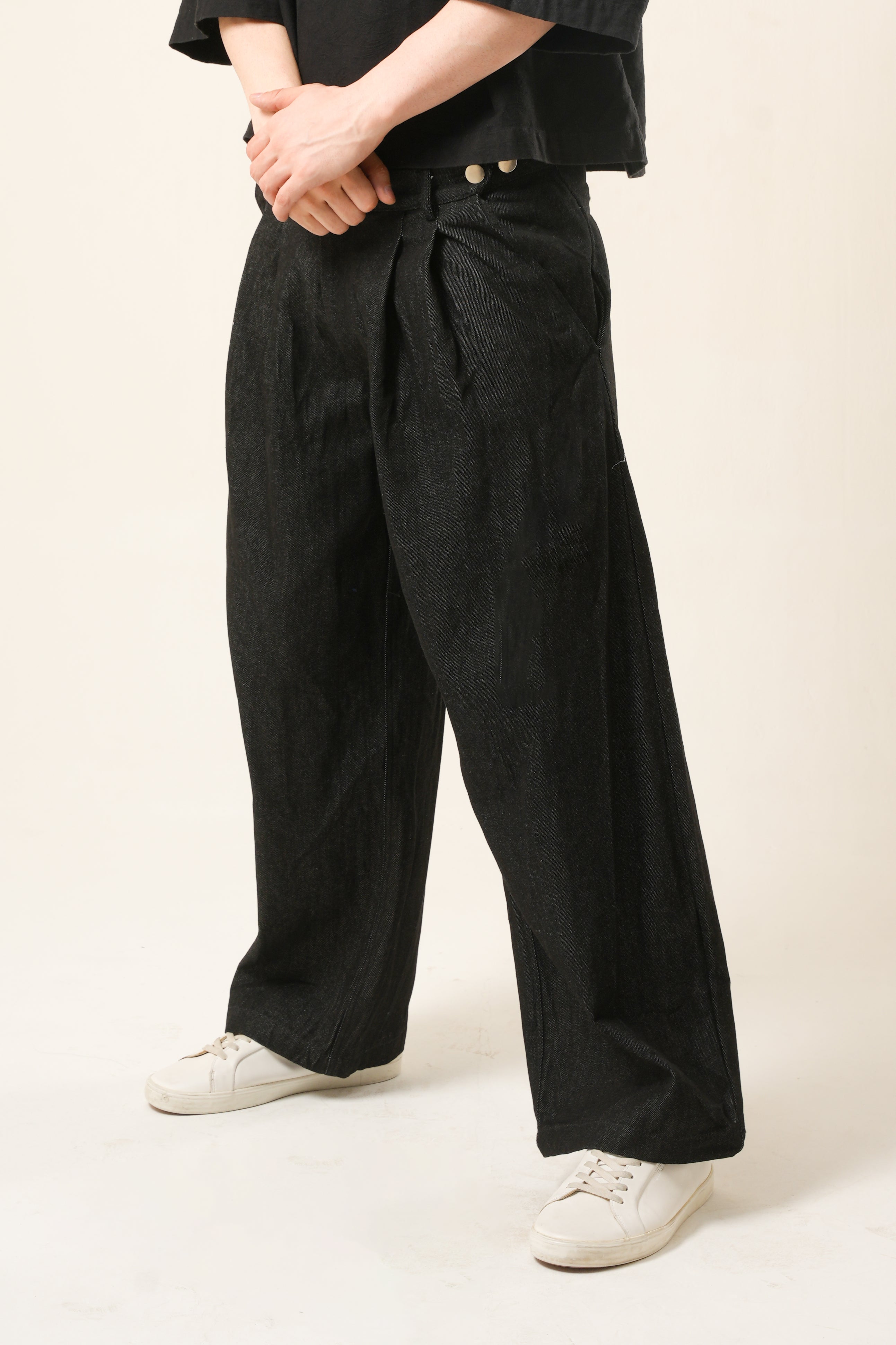 Gravity Void Trousers | Ultra-Wide Luxury Silhouette