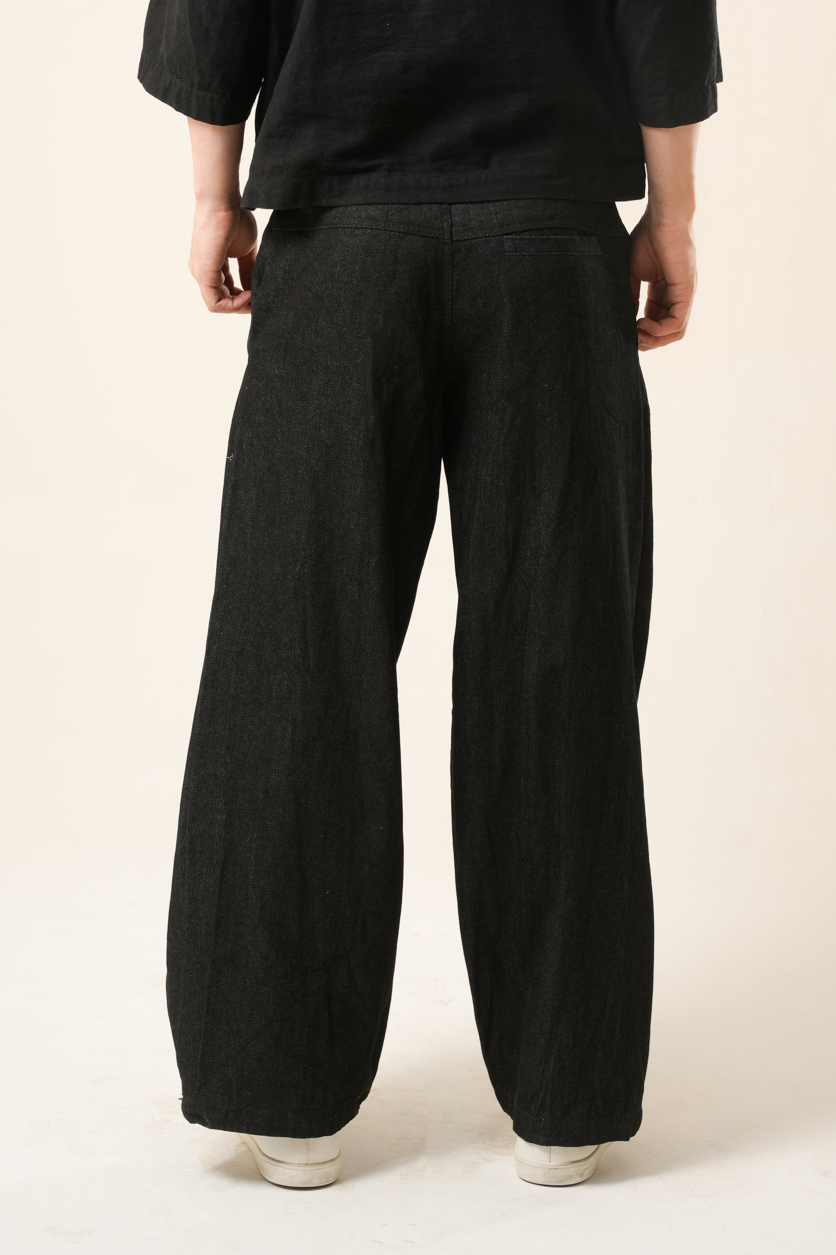 Gravity Void Trousers | Ultra-Wide Luxury Silhouette
