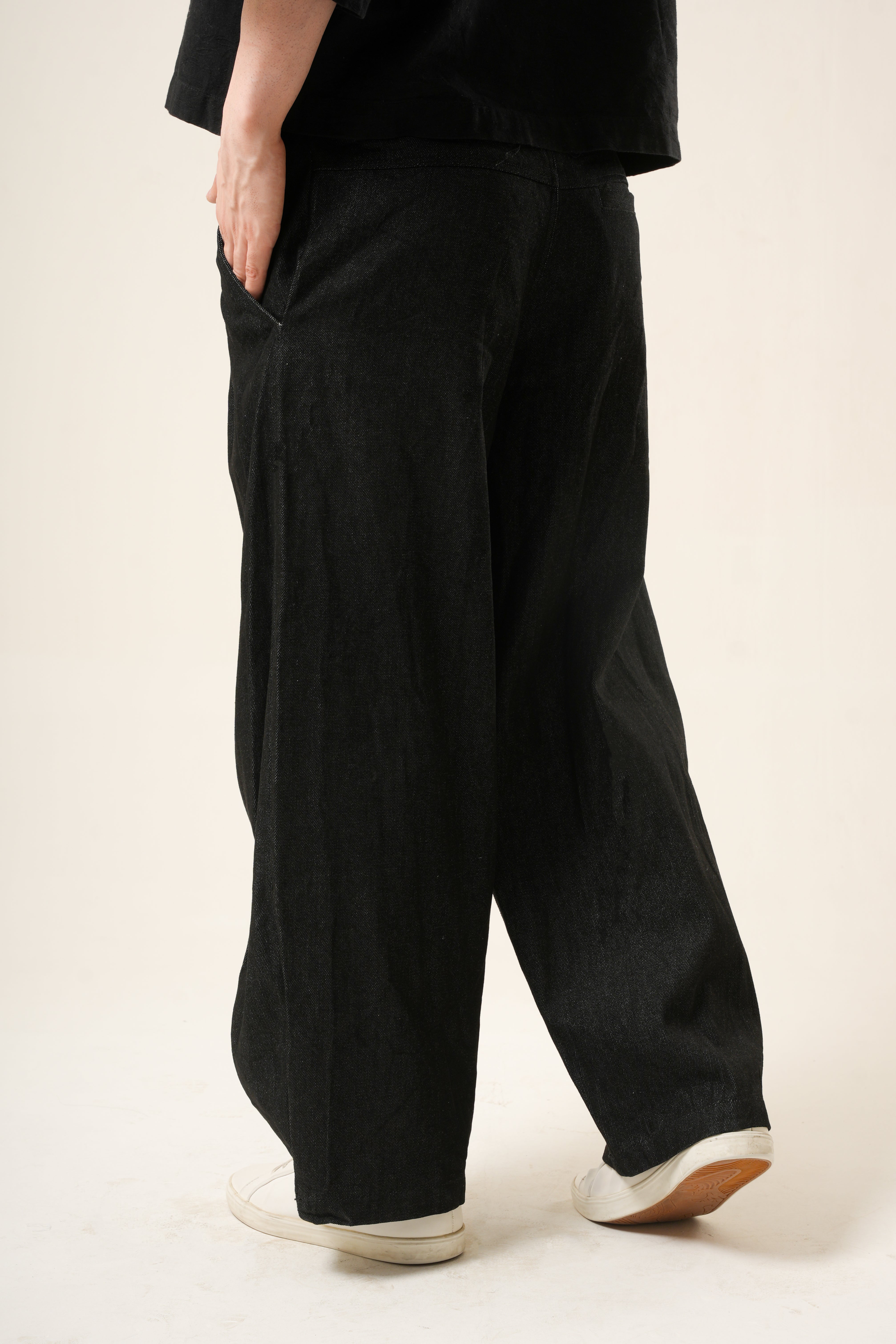 Gravity Void Trousers | Ultra-Wide Luxury Silhouette