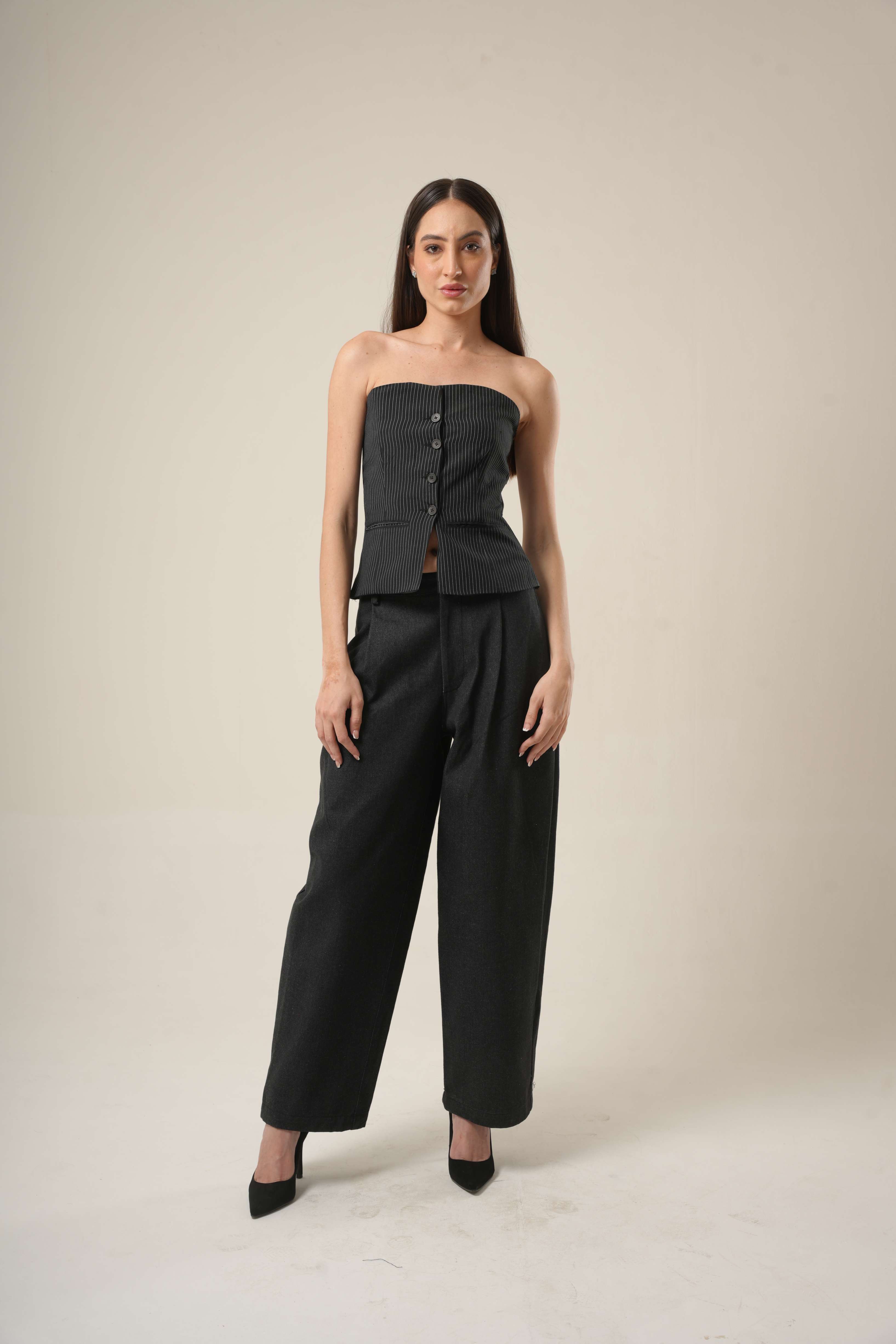 Phantom Wide Denim (Women’s) | Relaxed Raw Black Jeans