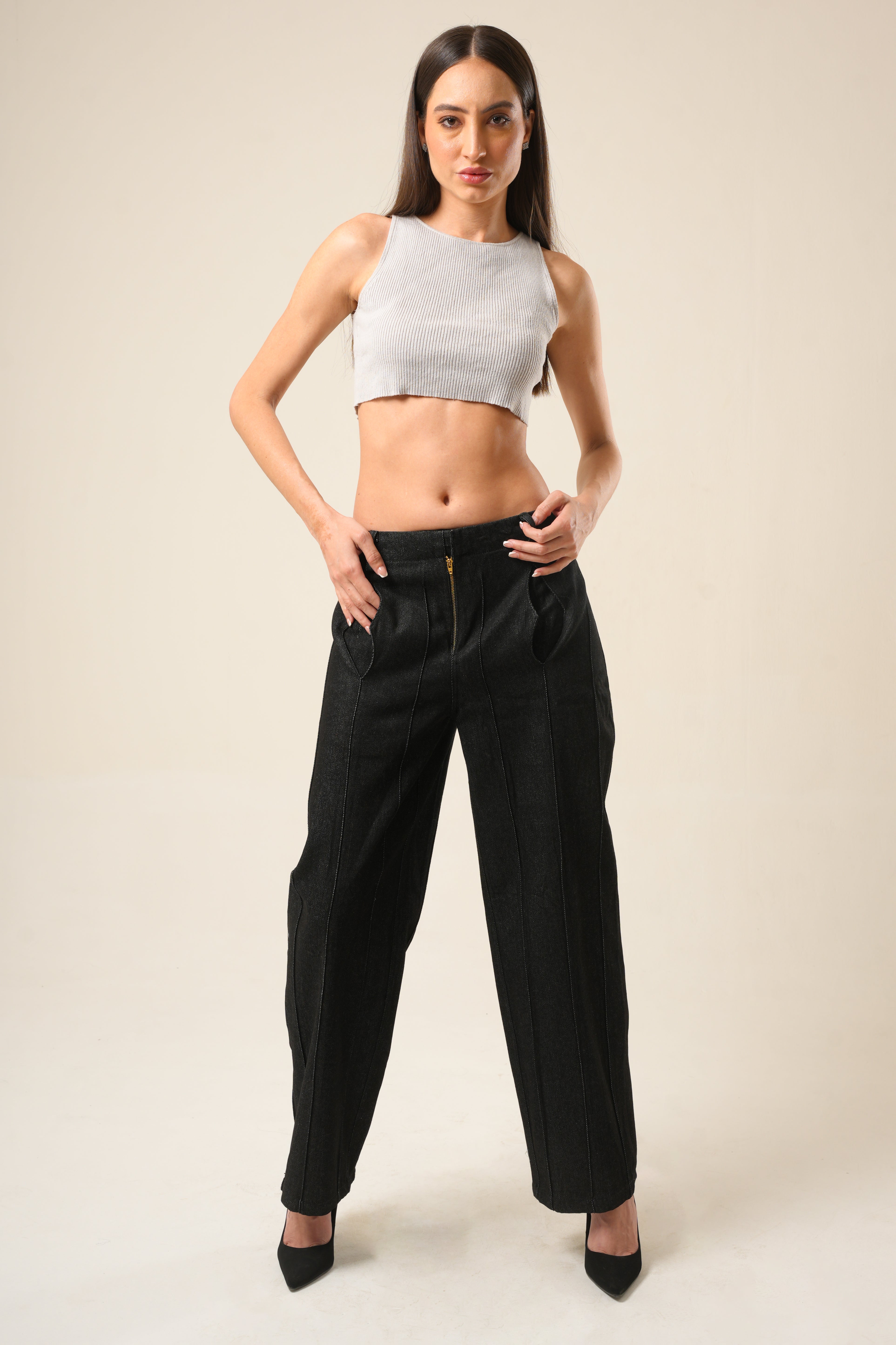 Batshade Aurum Denim | Sculpted Raw Black Jeans