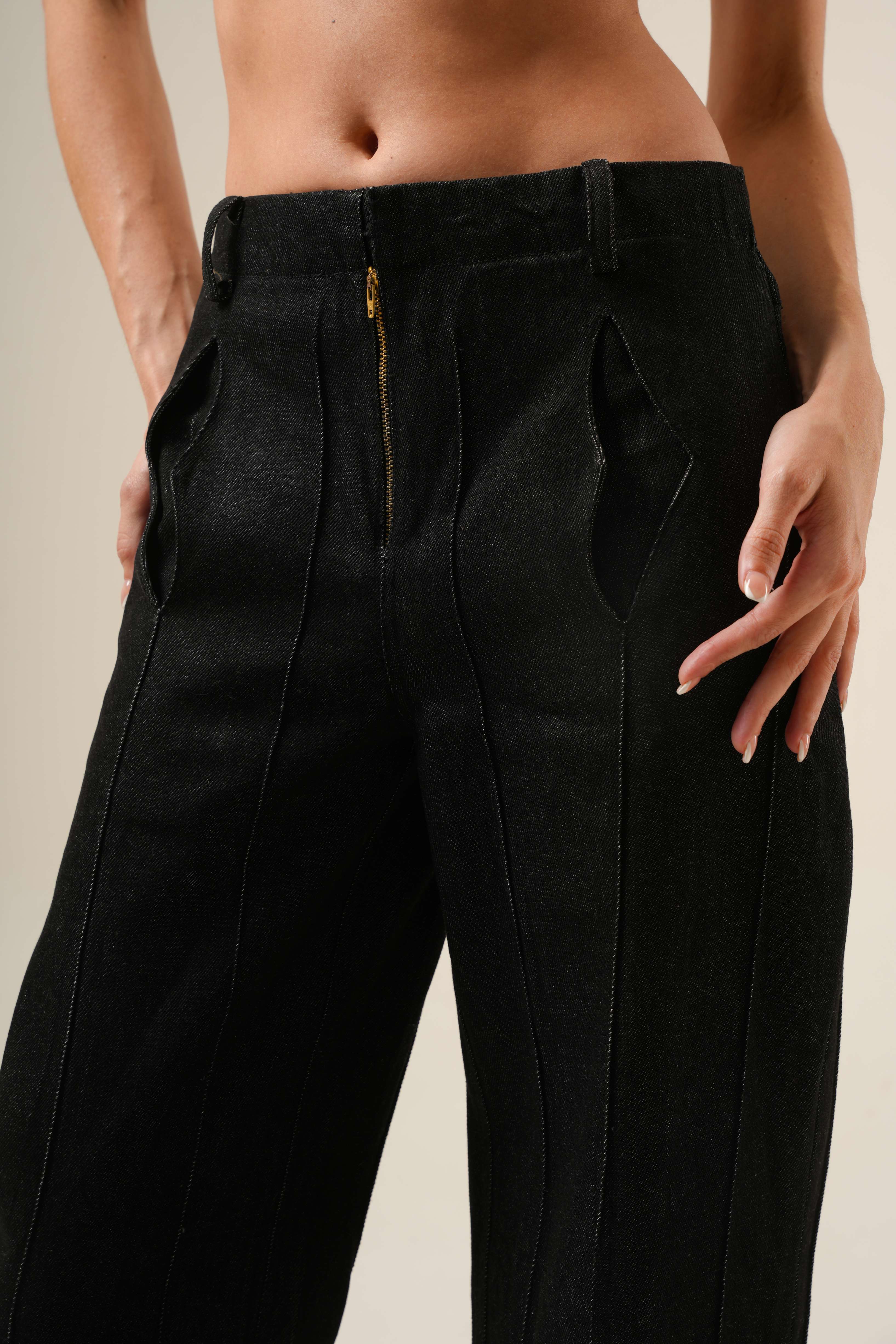 Batshade Aurum Denim | Sculpted Raw Black Jeans