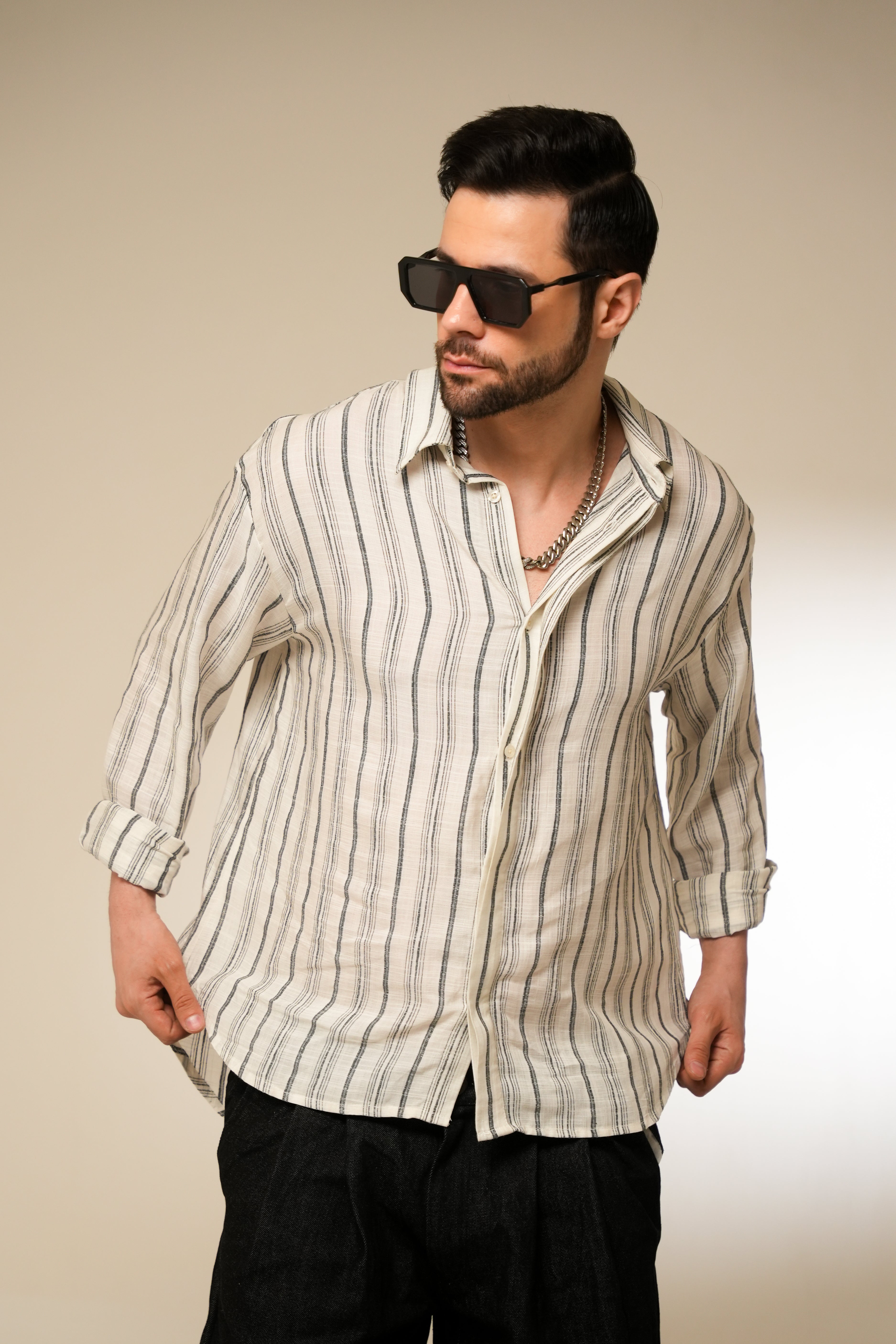 Railstripe Atelier Shirt | Vintage-Inspired Striped Cotton