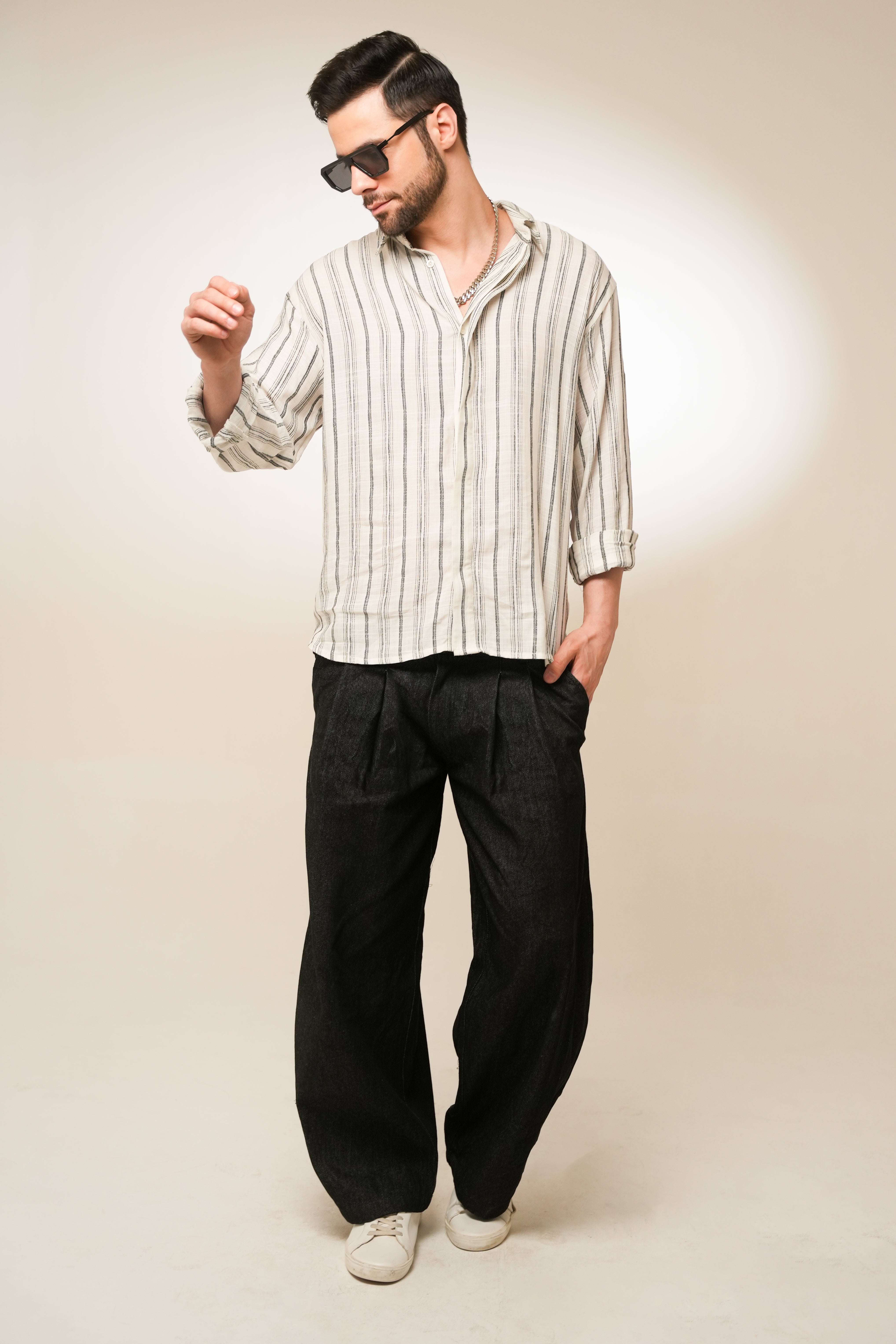 Gravity Void Trousers | Ultra-Wide Luxury Silhouette