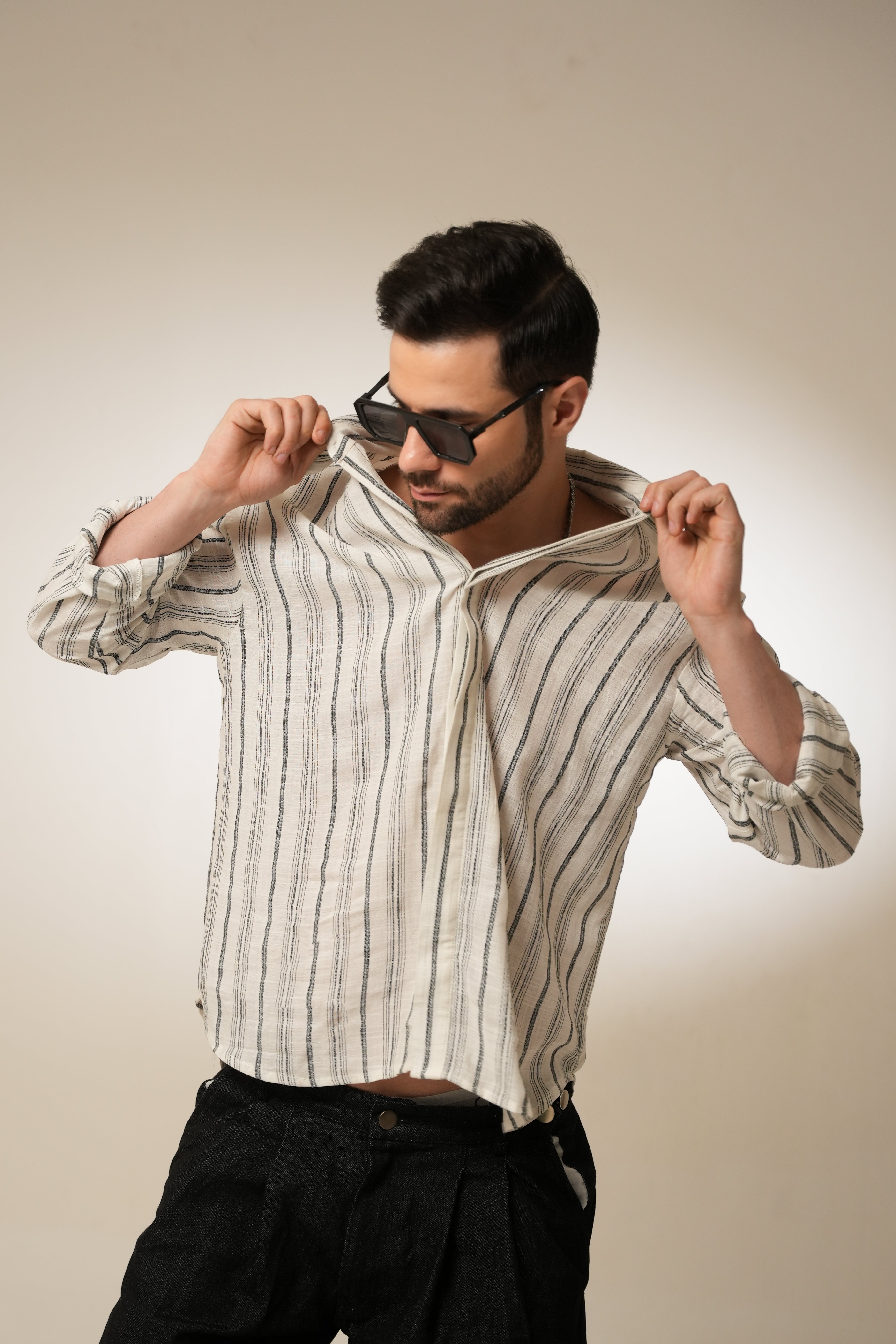 Railstripe Atelier Shirt | Vintage-Inspired Striped Cotton