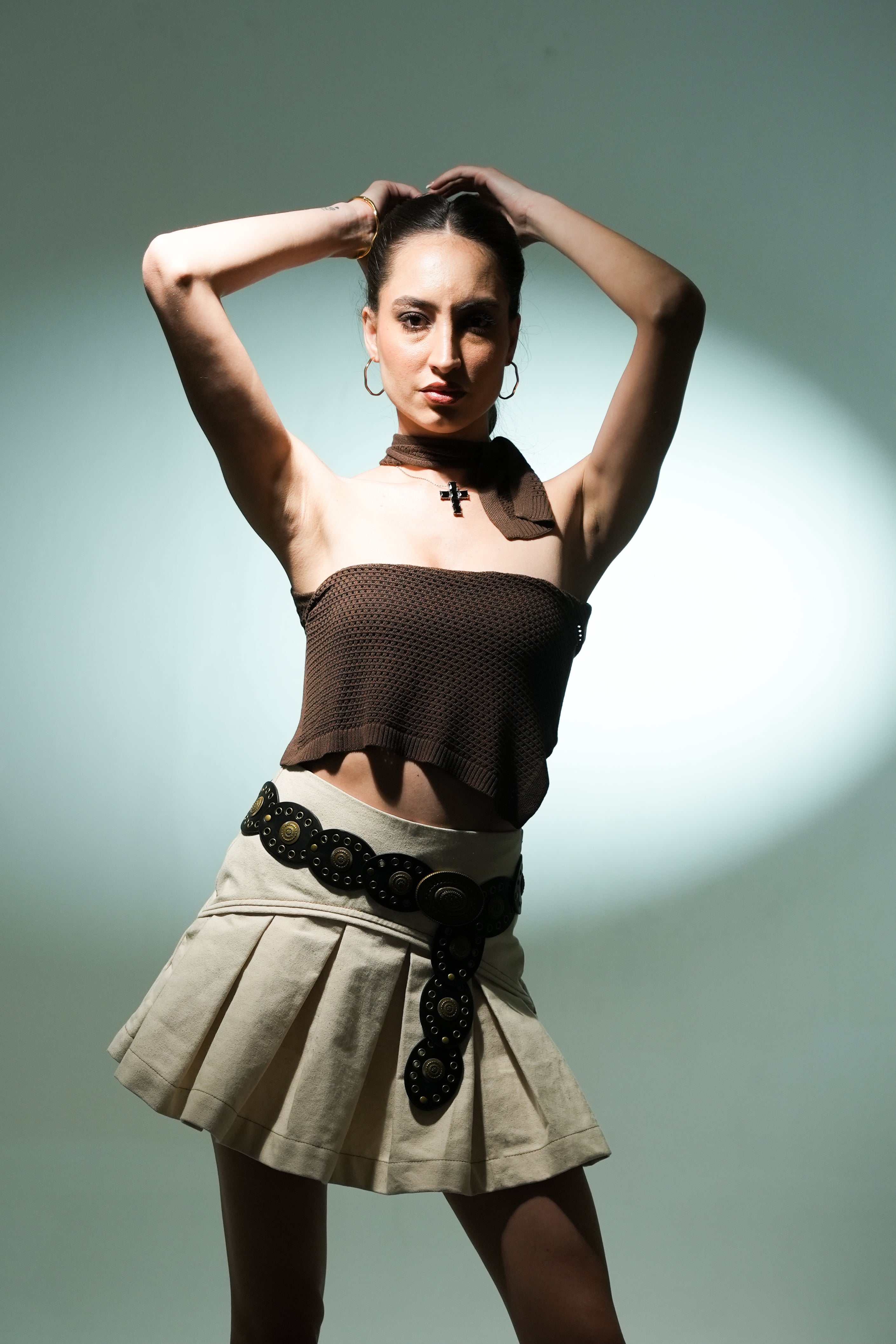 Playgirl Pleat Mini Skirt | Cream Summer Essential
