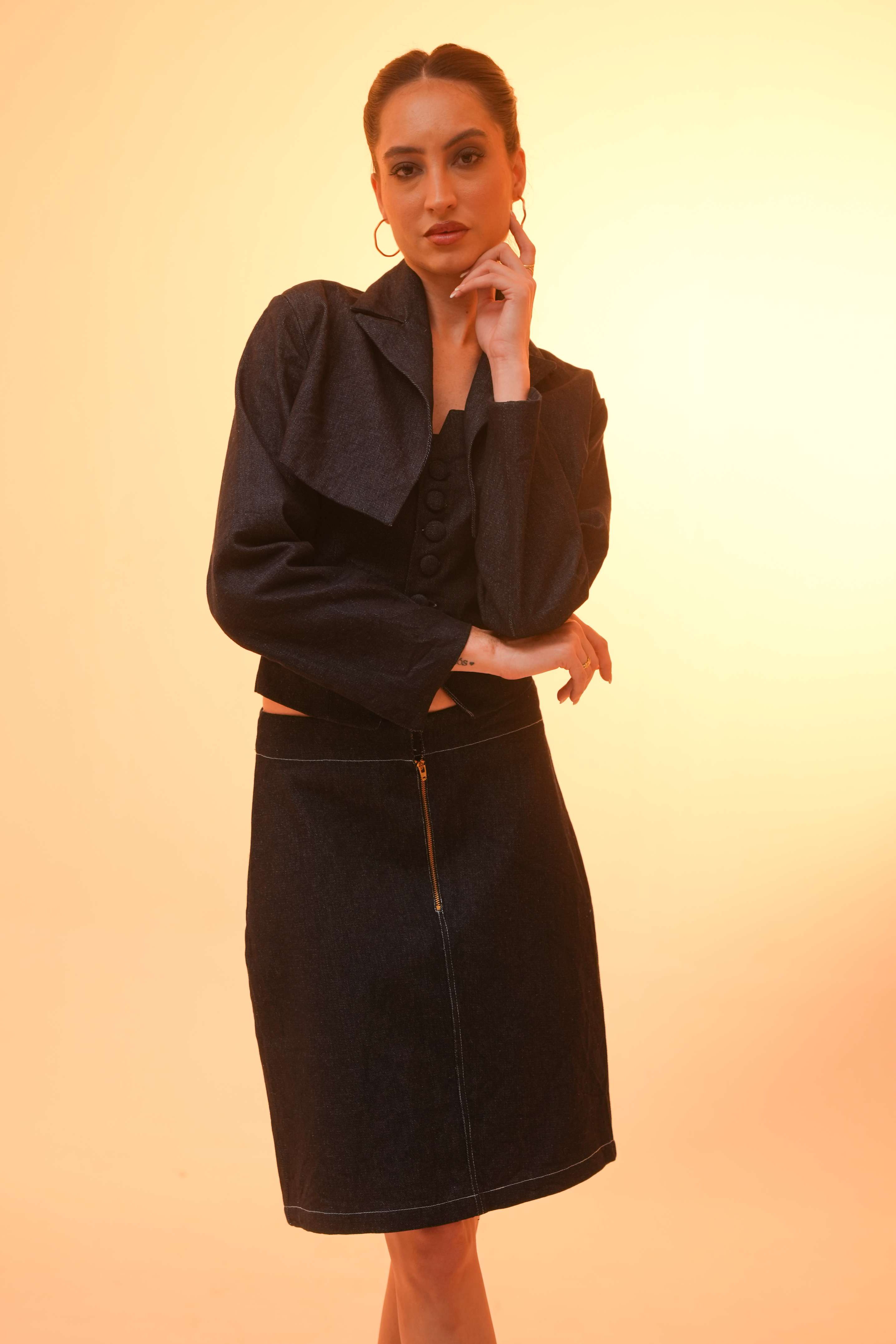Blue Obsidian Denim Trio | 3-Piece Raw Denim Statement Set
