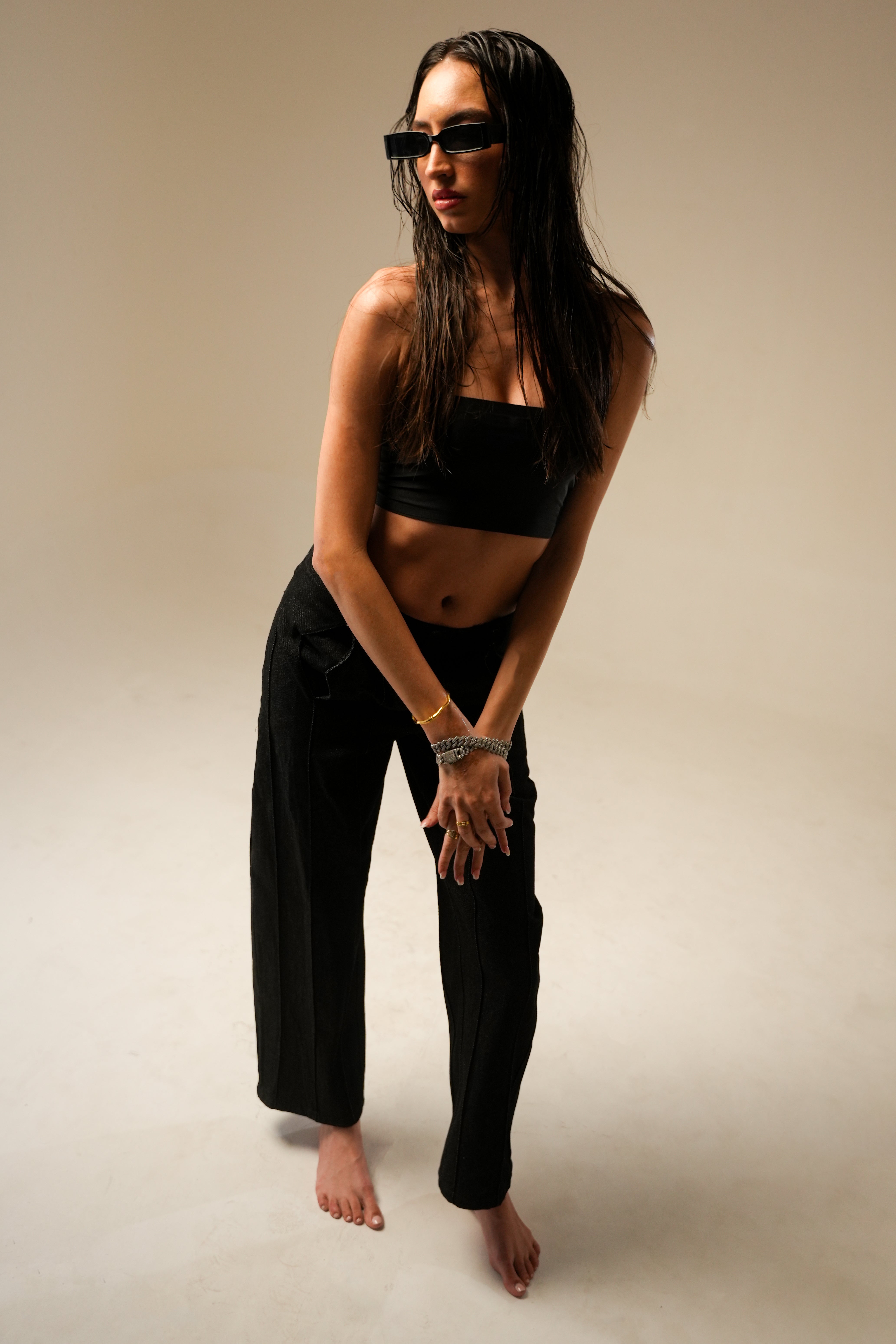 Batshade Aurum Denim | Sculpted Raw Black Jeans
