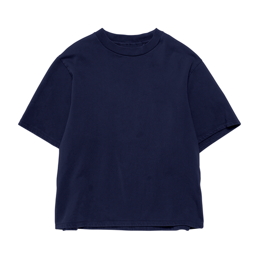 Oversized Navy Blue T-Shirt – Unisex Cotton Tee | Relaxed Fit Streetwear