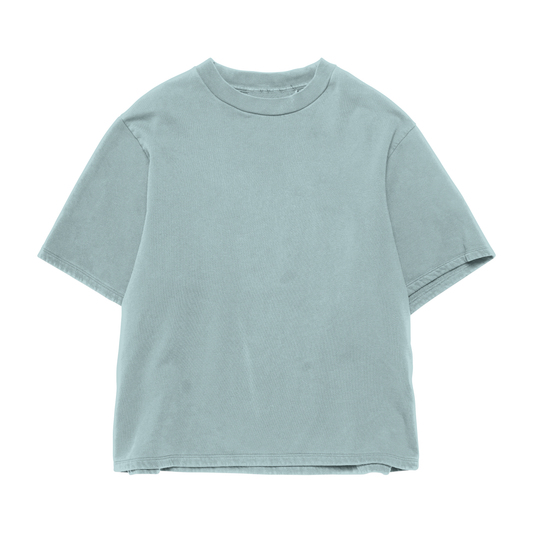 Oversized Light Sky Blue T-Shirt – Unisex Cotton Relaxed Fit